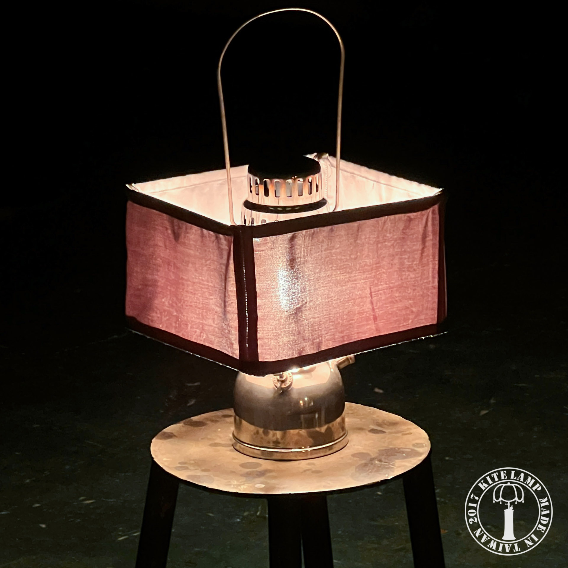 Military Green Square Lampshade (100mm)